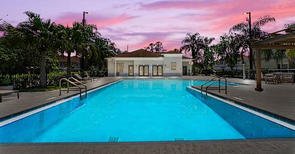 Resort-style pool at Estates at Lake Cecile