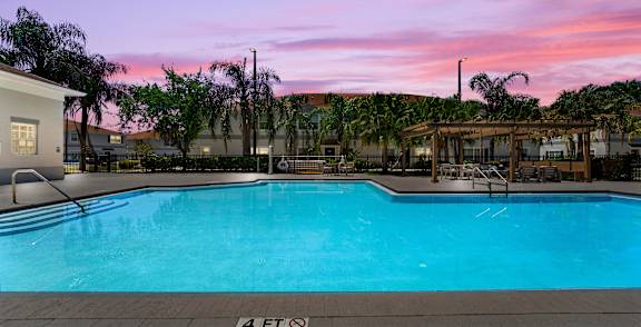 Resort-style pool at Estates at Lake Cecile