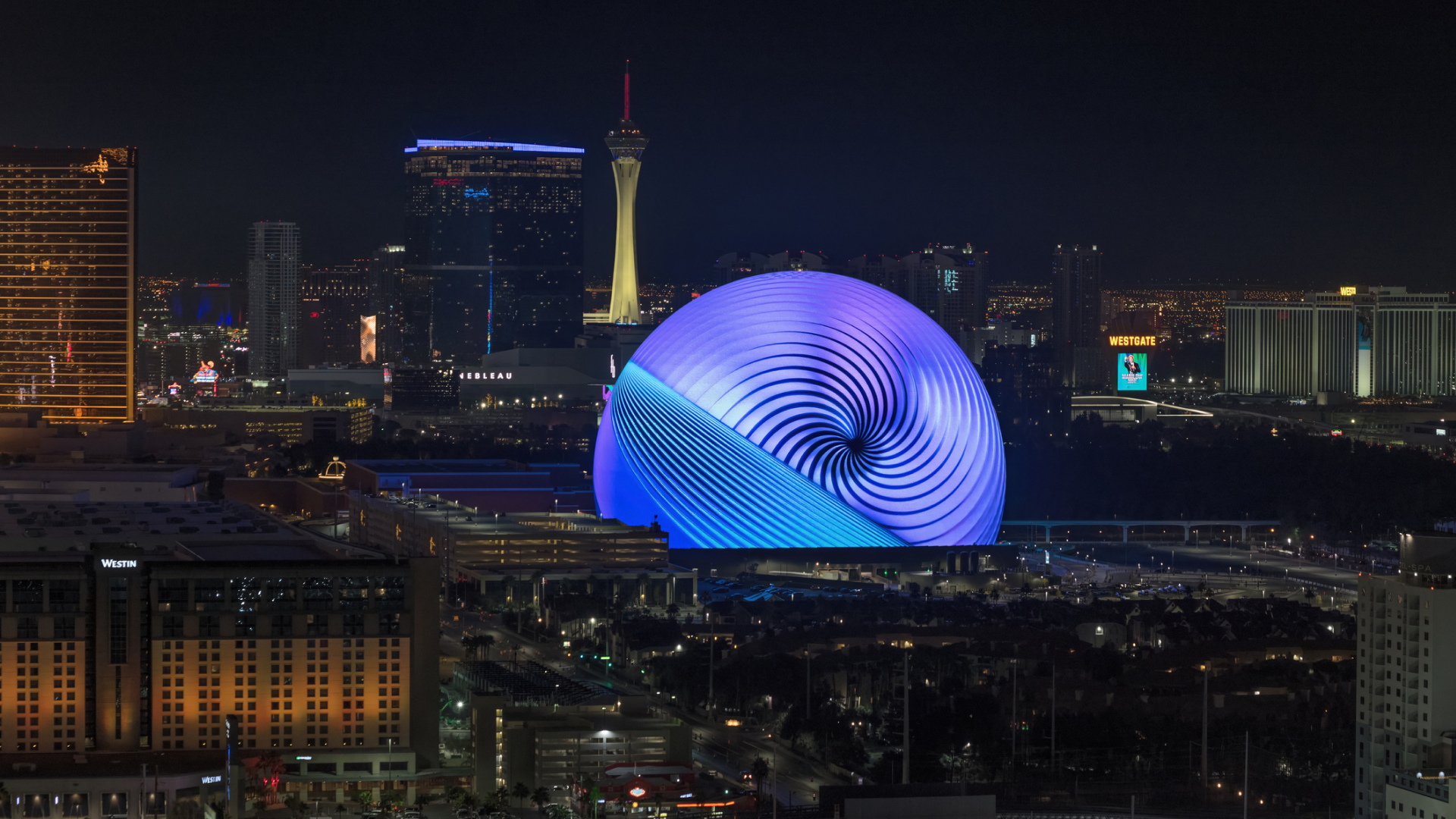 Las Vegas skyline at night