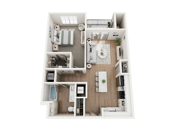 The Elm I 1 Bed 1 Bath at Forest Edge Apartments, Charlestown, 47111