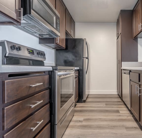 Kitchen view at Monterra Ridge Apartments, Canyon Country ,91351