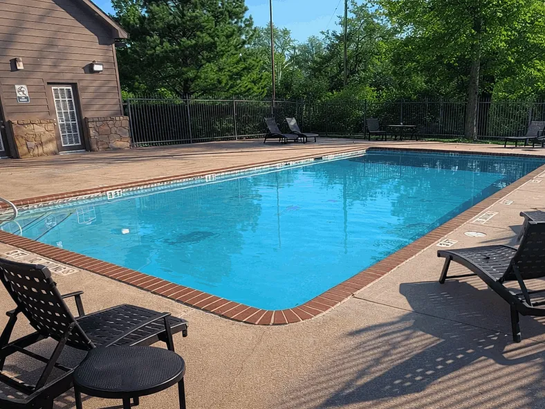 lounge seating by the pool