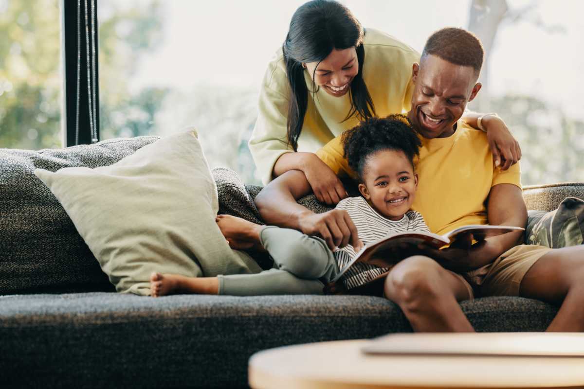 Happy Family Residents at Southpoint Estate Apartments, Durham, North Carolina 