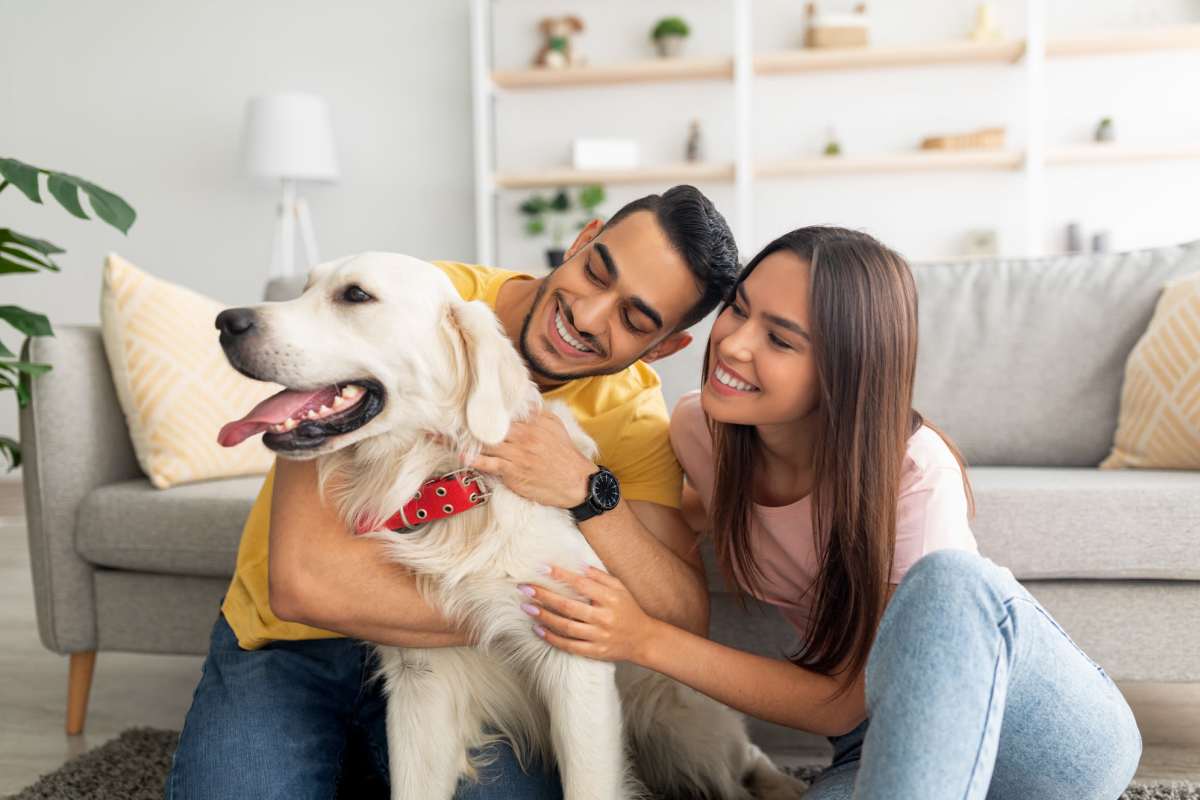  Family relaxing at home at Gleneagles Apartments in Lexington, Kentucky 