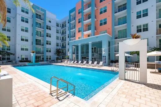 Outdoor community pool.