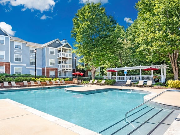 Invigorating Swimming Pool at The Village Apartments, Raleigh