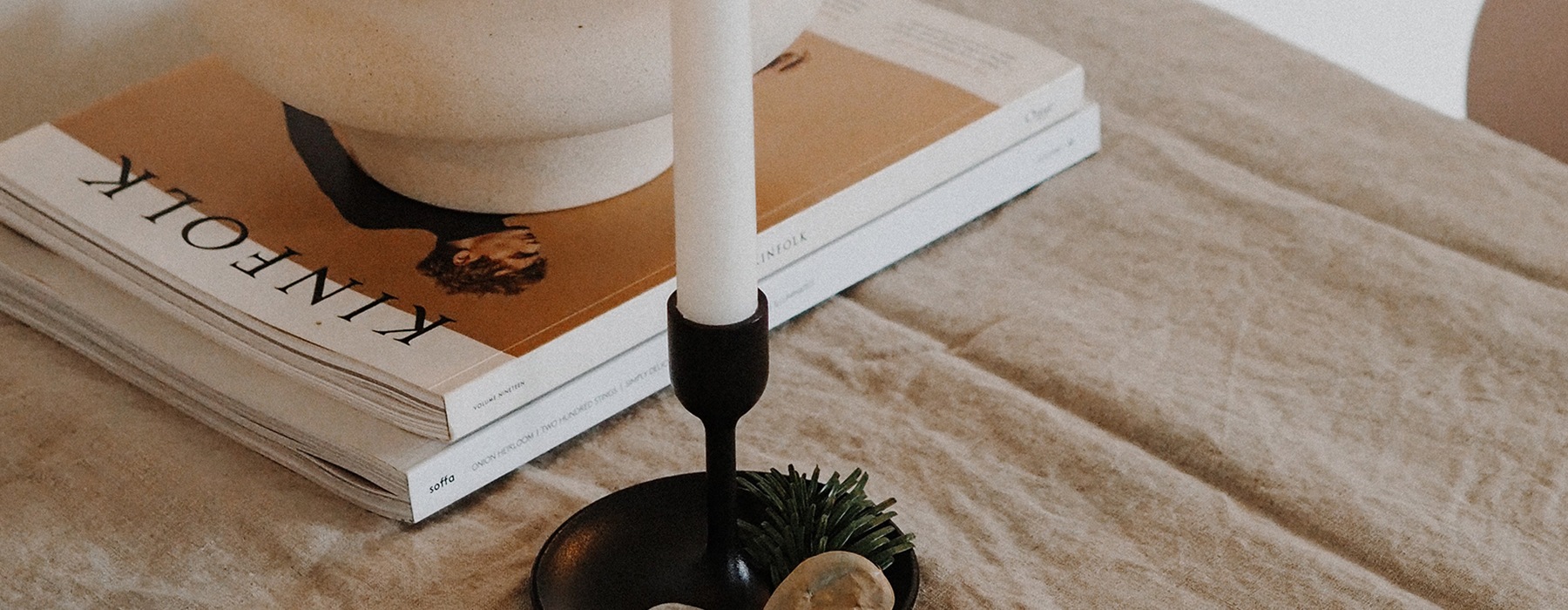 decor on a modern table