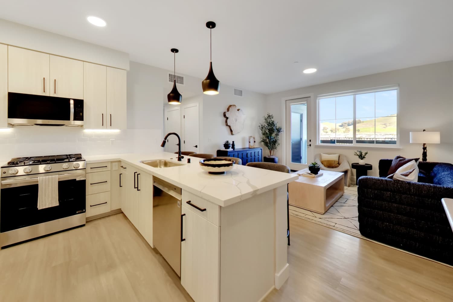 Kitchen view at Domaine at Napa Junction in American Canyon, California 
