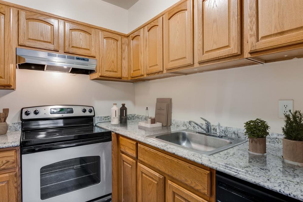 Kitchen at Parkway Apartments