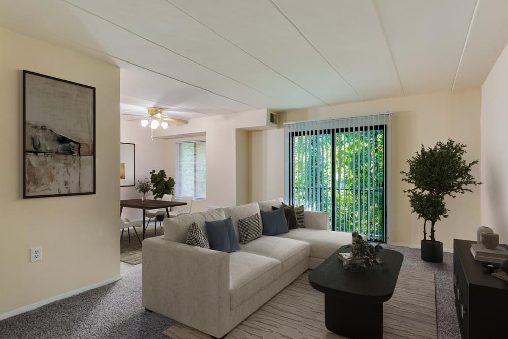 Living Room at Parkway Apartments