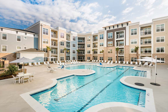 Sparkling Pool at Central Island Square, Daniel Island, SC