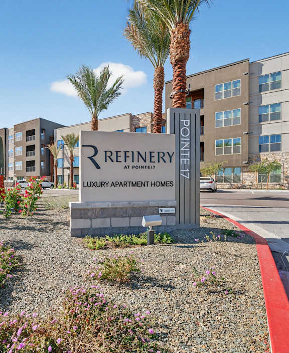 Property Sign at Refinery at Pointe17 Apartments, Phoenix