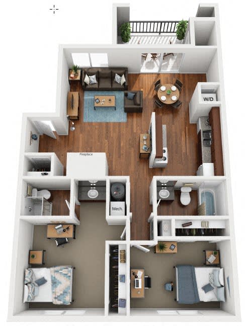 Two Bed Two Bath