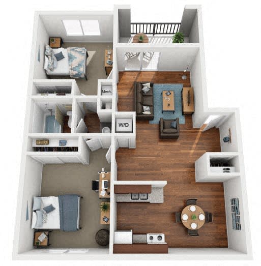 Two Bed 1 Bath