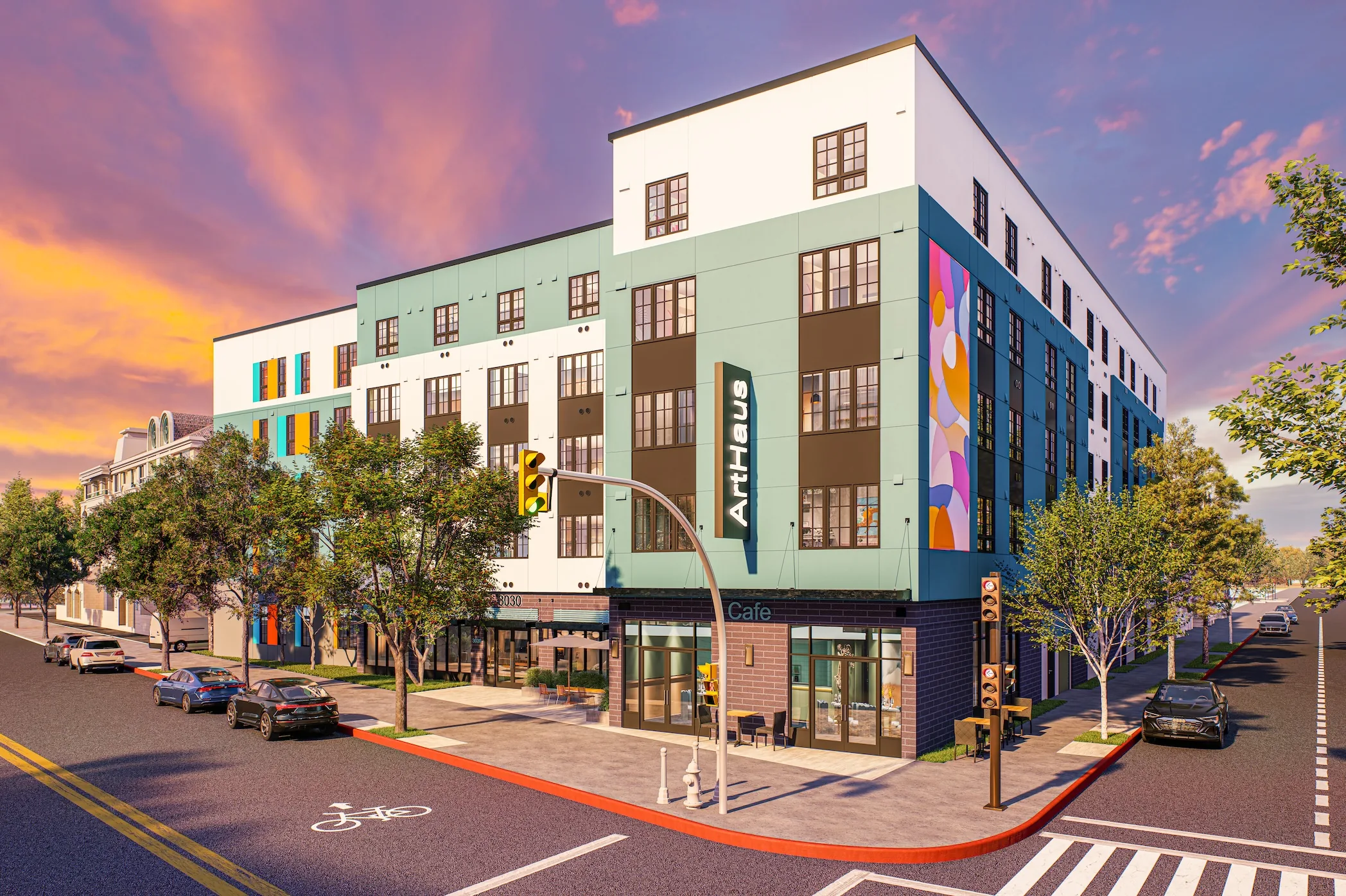 Student housing with modern amenities and study spaces