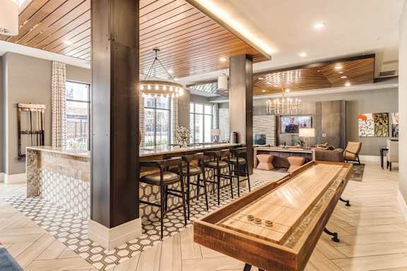 Community room at Dartmoor Place at Oxford Square Apartments, Hanover, Maryland
