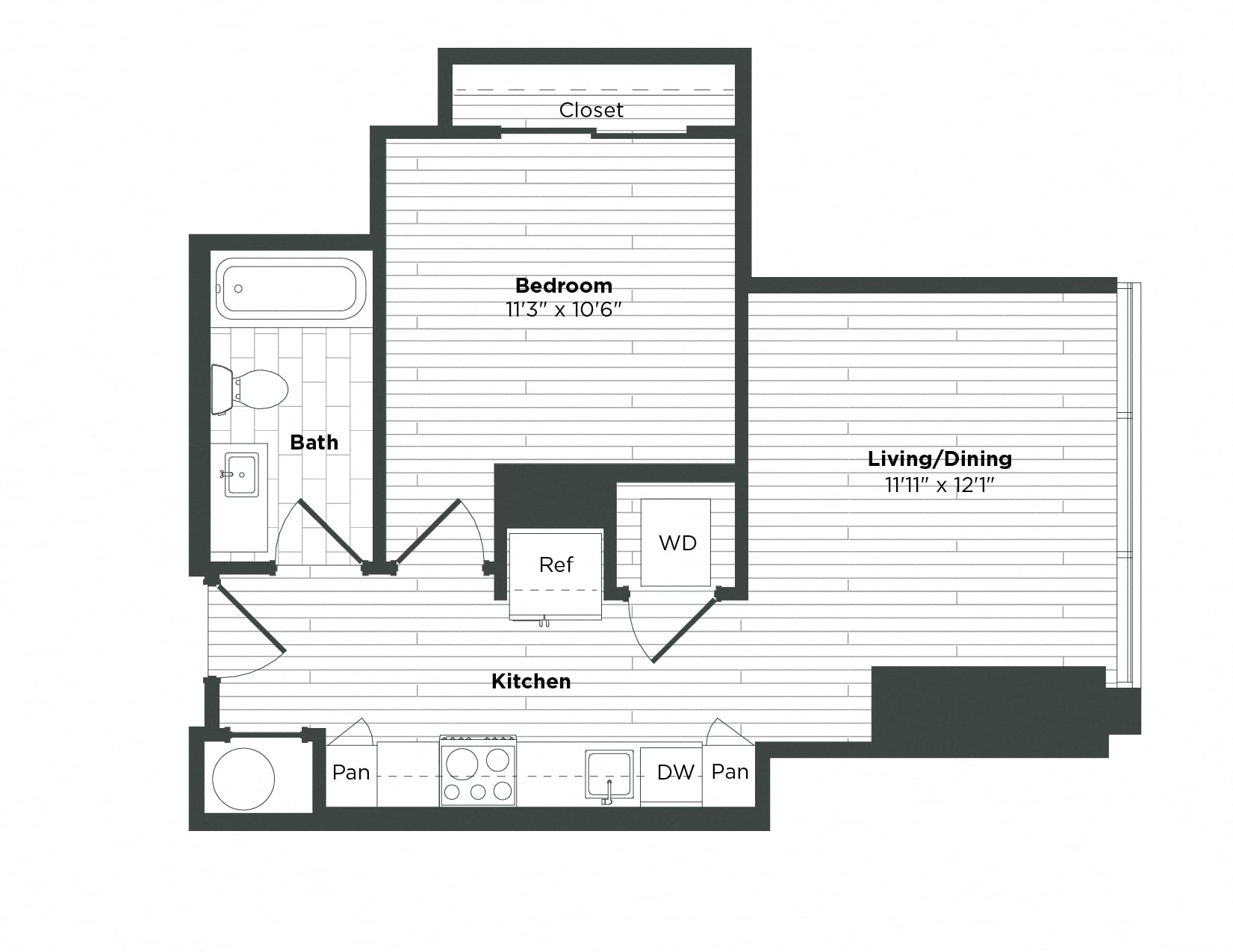 Apartment 1509 floorplan