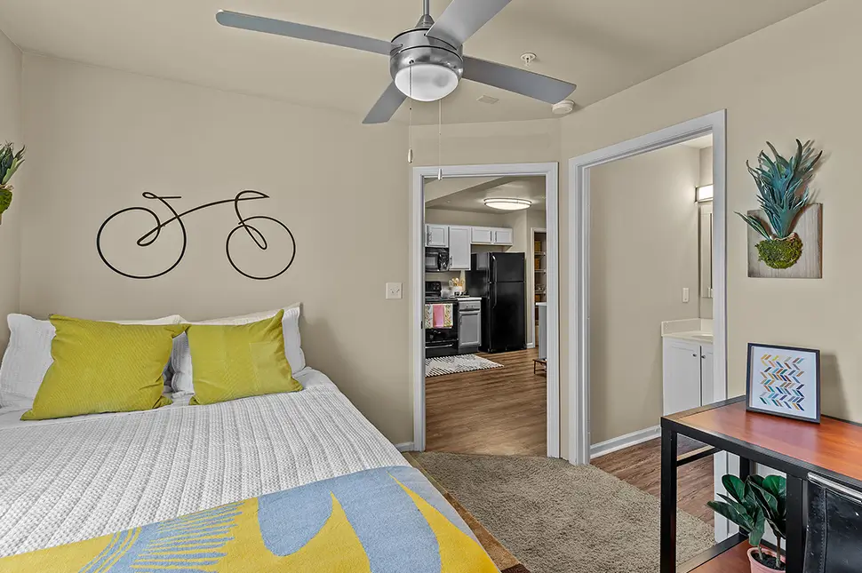 furnished bedroom