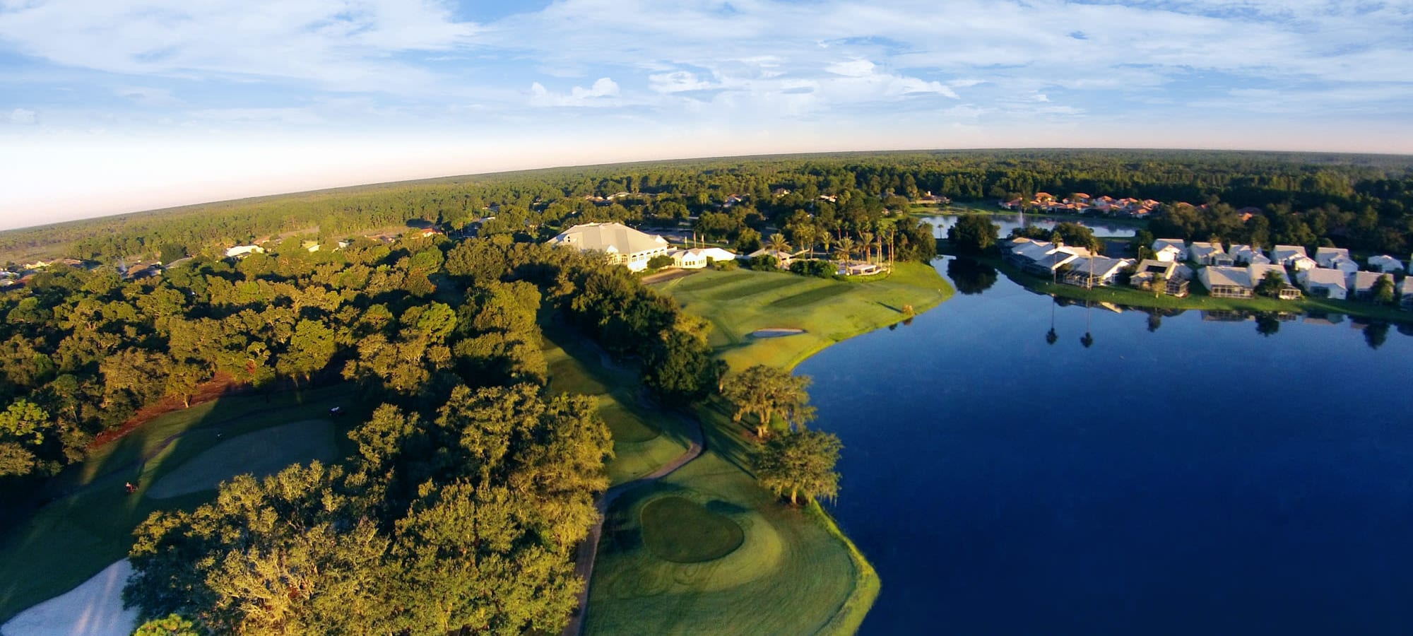 Aerial photo at Glen Lakes Rental Homes in Weeki Wachee, Florida