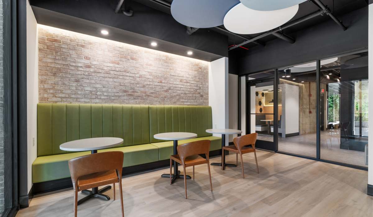 Coworking stations at Landmark at Dublin in Dublin, Pennsylvania 