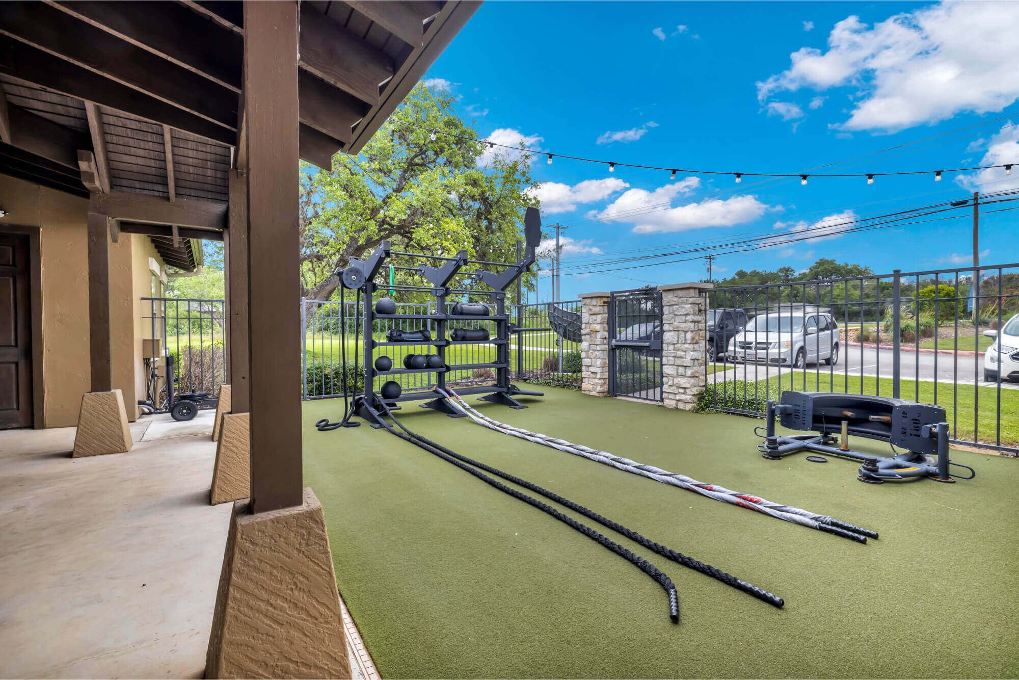 outdoor fitness area