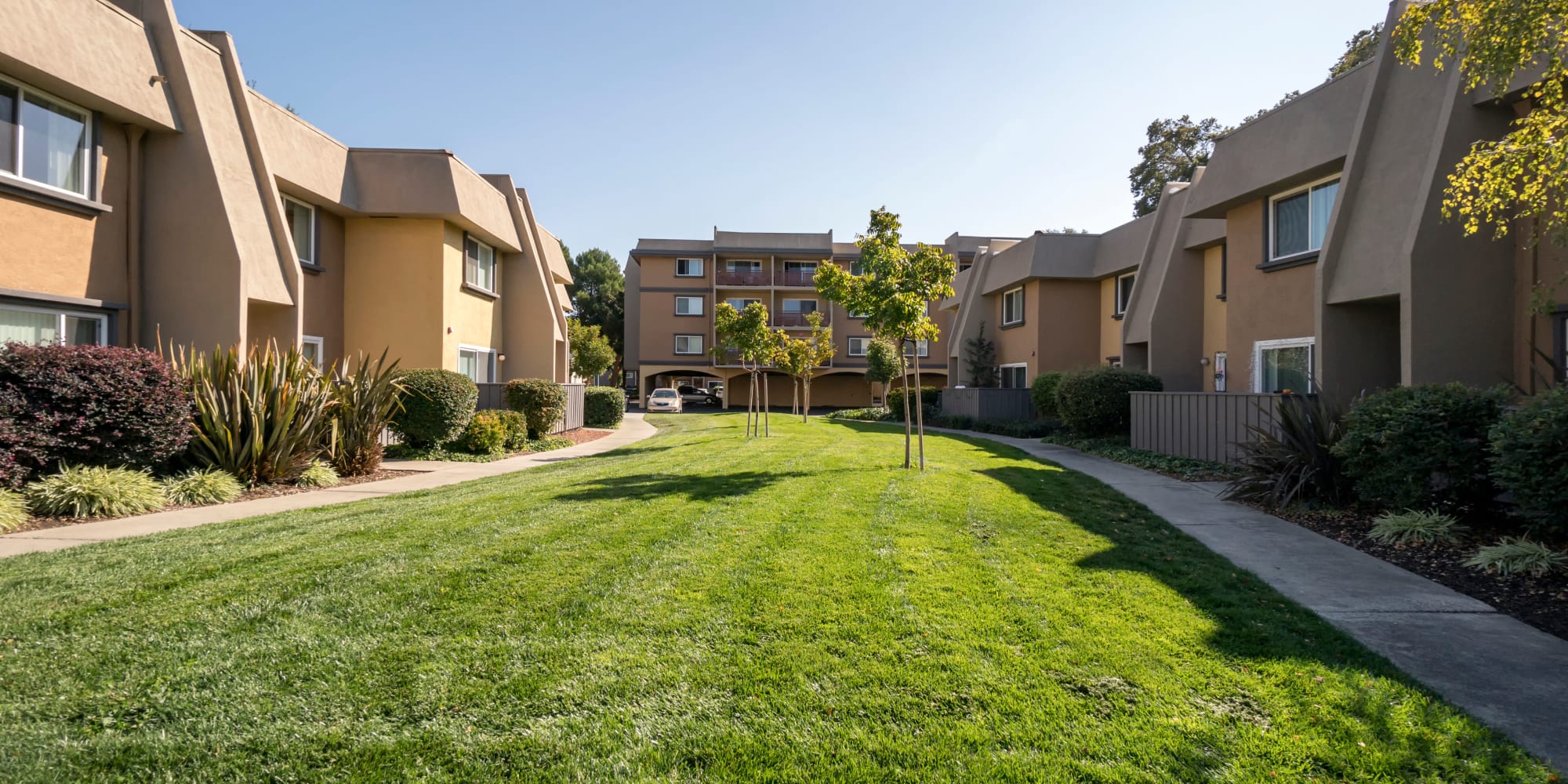 Apartment exterior at Waterstone Fremont in Fremont, California