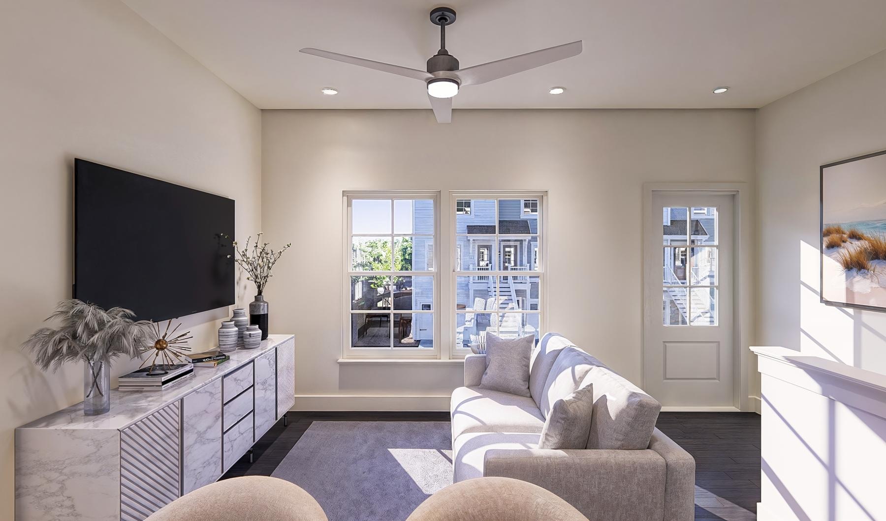 Living area design at Berkshire on Clements Ferry, new homes in Charleston