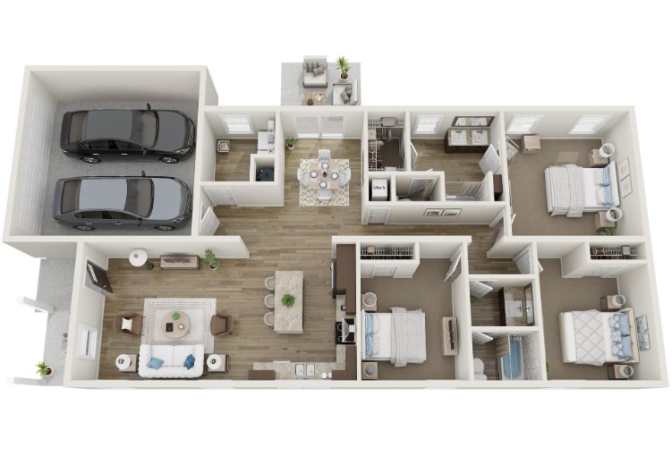 Floor plan layout for Belmont
