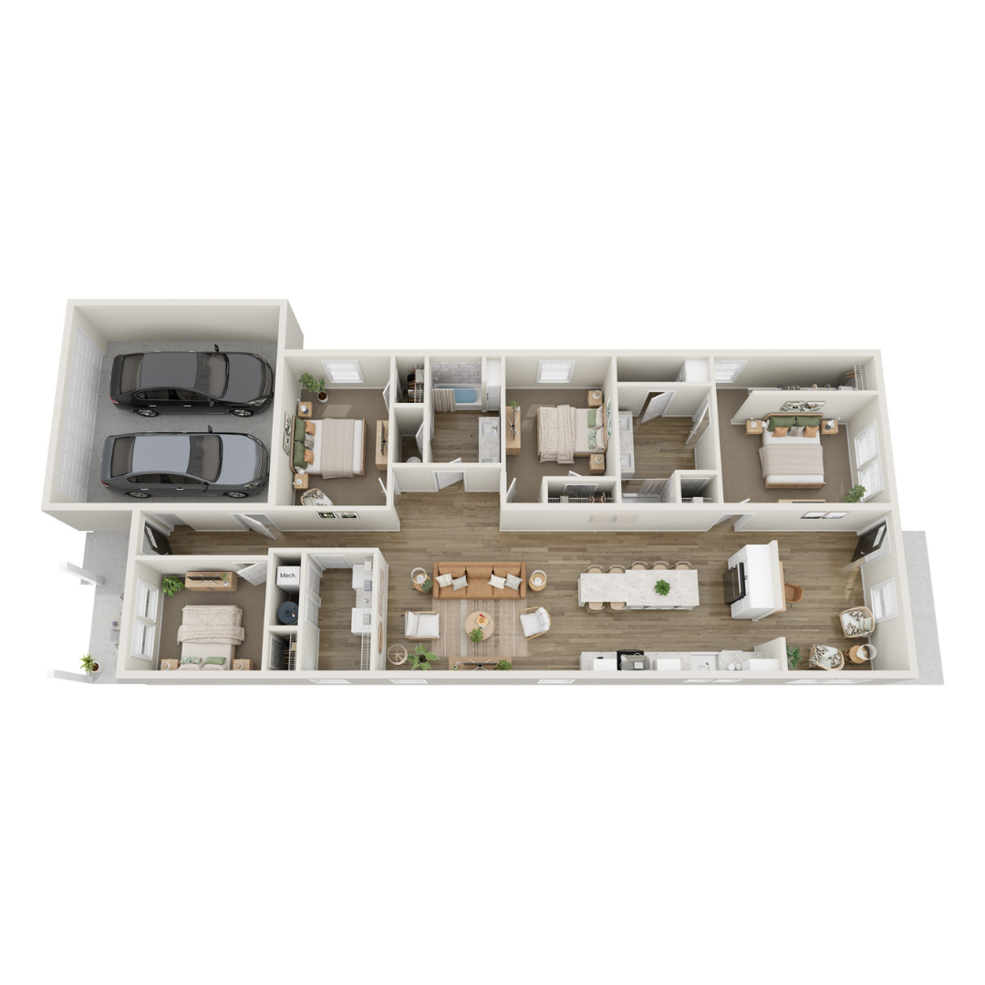 Floor plan layout for Charette
