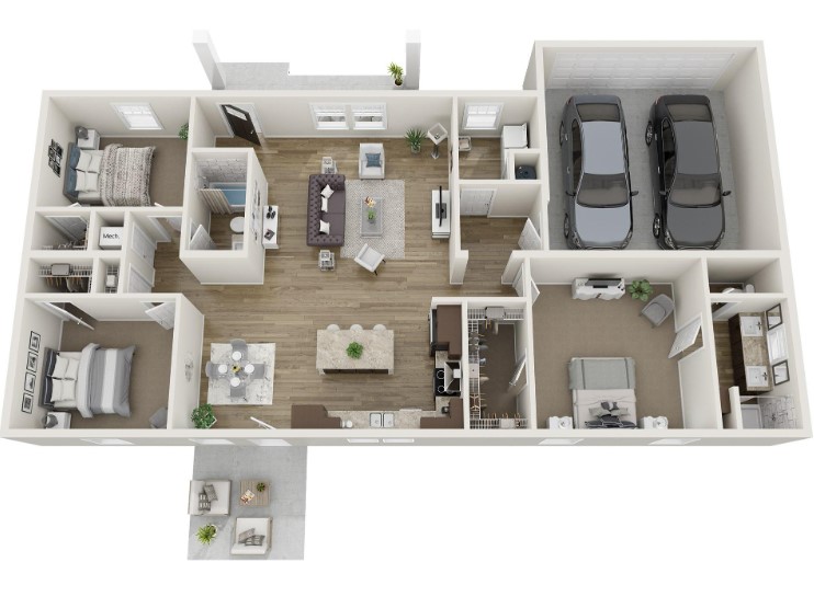 Floor plan layout for Hawthorne