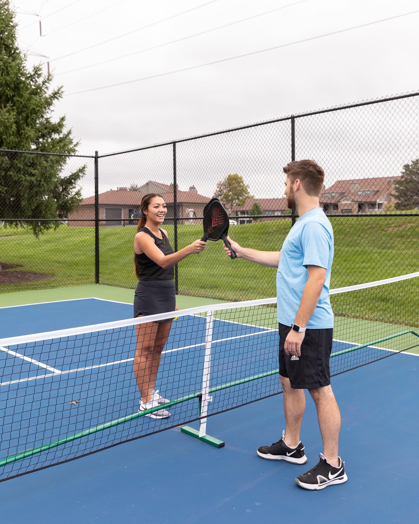☁️Pay these clouds no mind, the sun will come out tomorrow! 🌞🌞 🏓🍔🌭Pickleball courts and the...