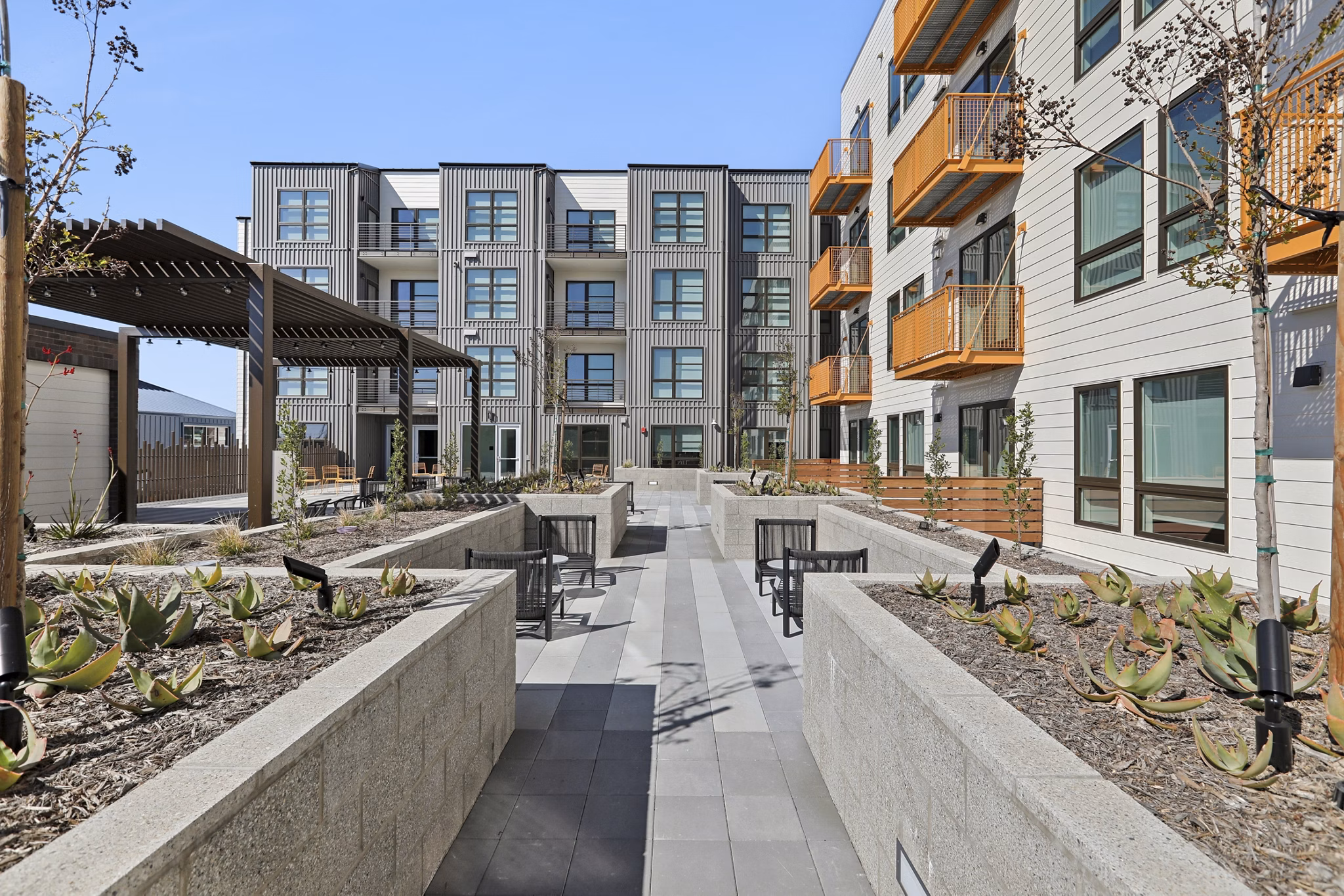 Patio at Delaware Apartments
