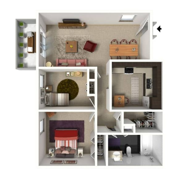 A series of images showing different room layouts.