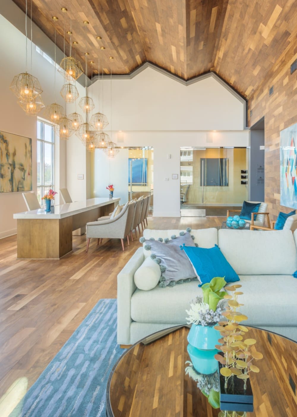 View of of our lounge area at Mission Rock Residential in Denver, Colorado 