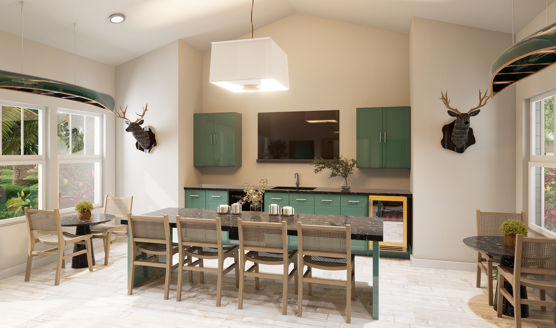 spacious clubhouse with resident kitchen