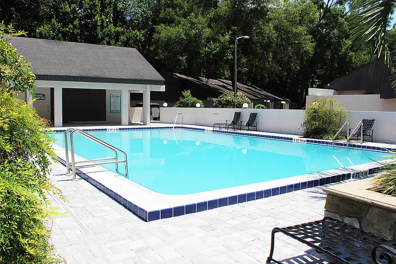 Swimming pool with sundeck