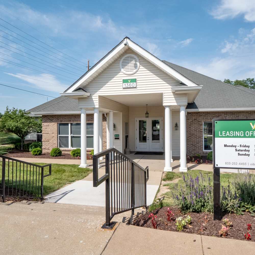 Leasing office at Vida Apartments in St. Charles, Missouri