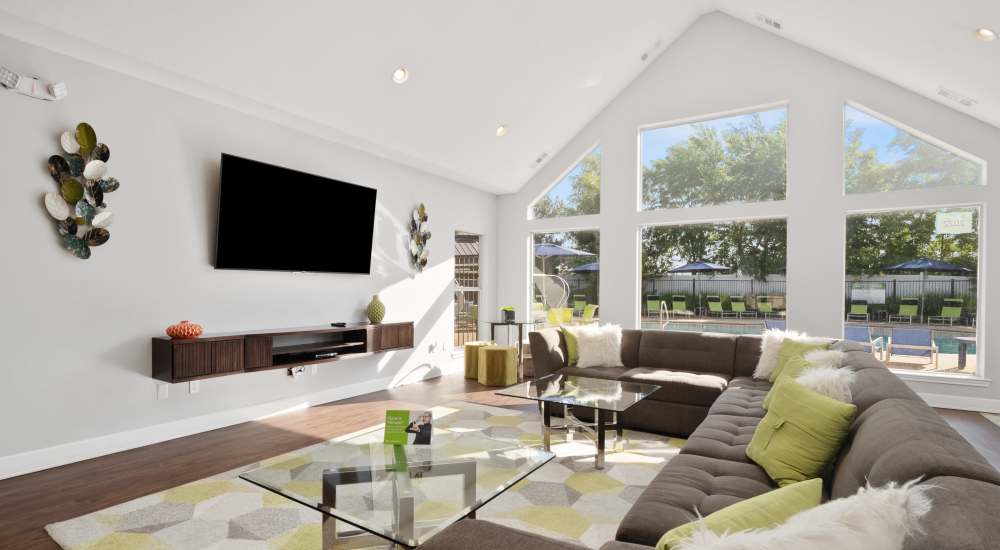 Community clubhouse at Vida Apartments in St. Charles, Missouri