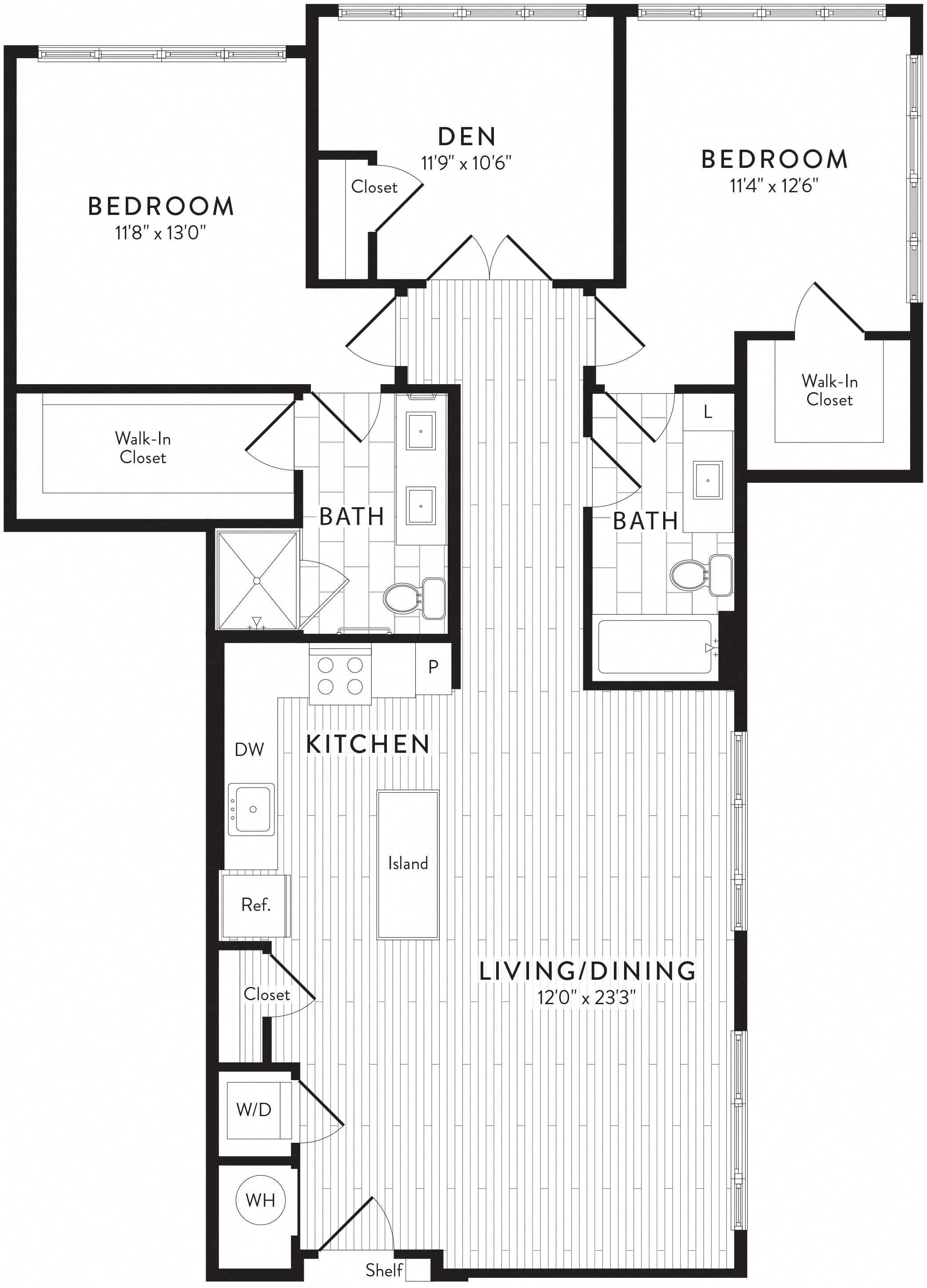 Floor Plan Image of Apartment Apt 755
