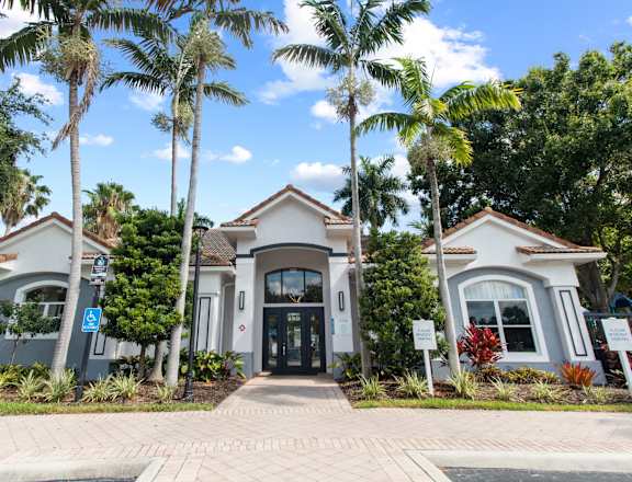 Clubhouse and Leasing Entrance at Verona at Boynton Beach Apartments in Boynton Beach, FL 33426