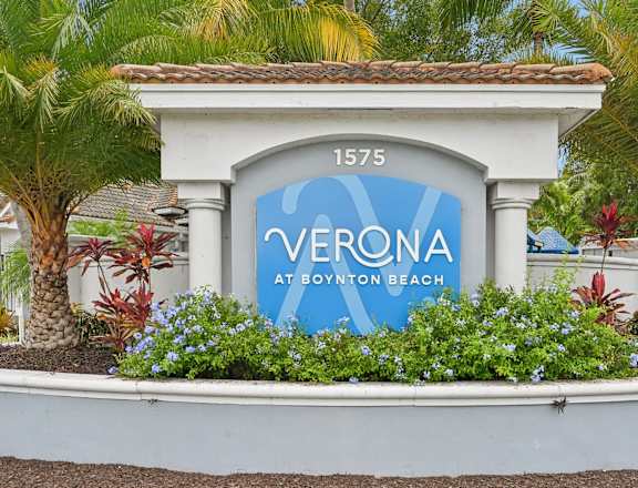 Community Sign at Verona at Boynton Beach Apartments in Boynton Beach, FL 33426