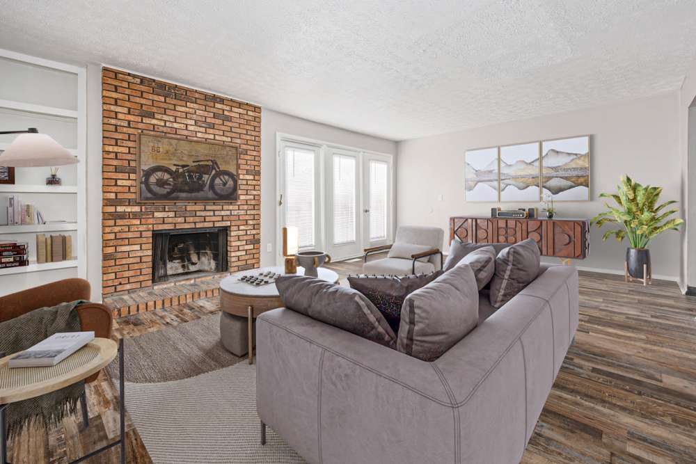 Bedroom area of Lake Eden Apartments and Townhomes in Columbus, Ohio