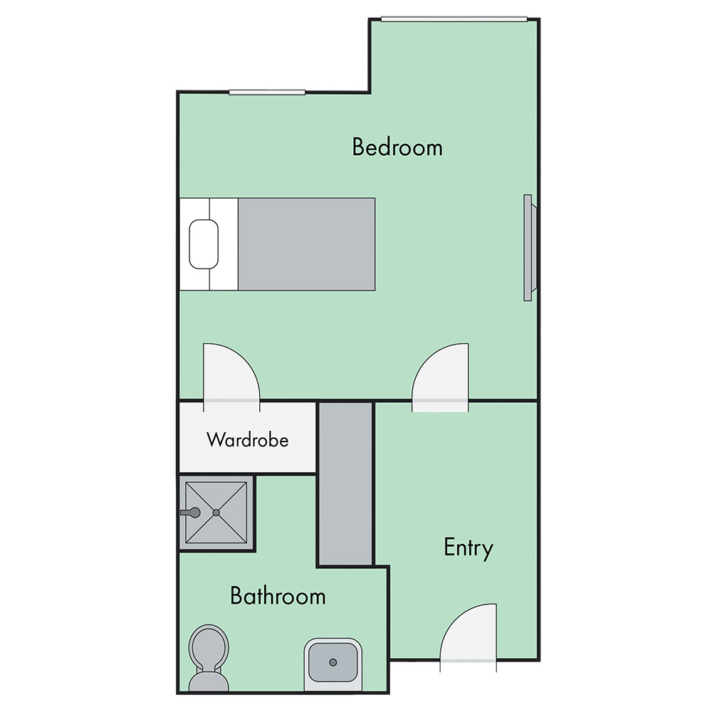 Retreat at Carrollton Floorplan Studio