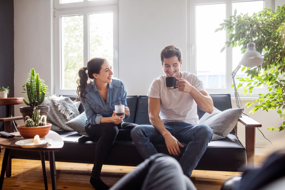 Residents relaxing in their home in a Morgan Properties community