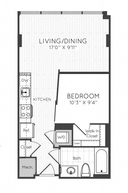 Apartment 0710 floorplan