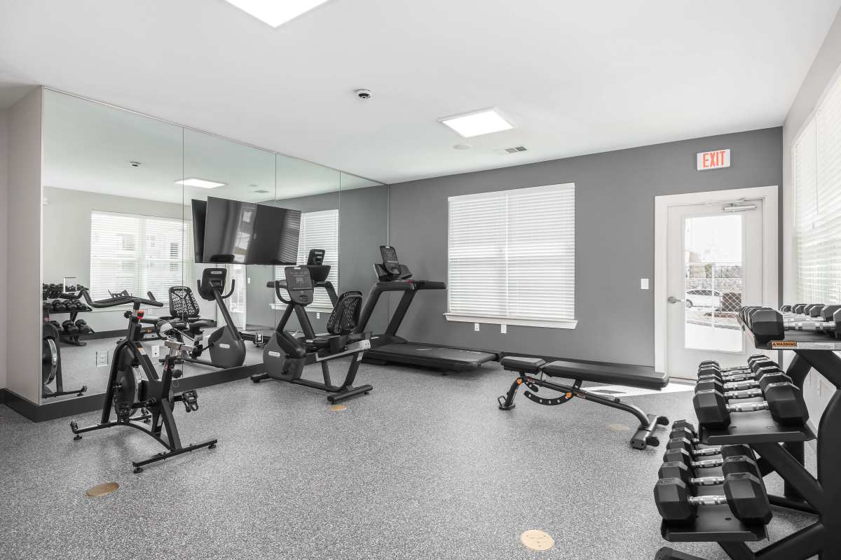 Fitness center at Henderson on Reinli in Austin, Texas