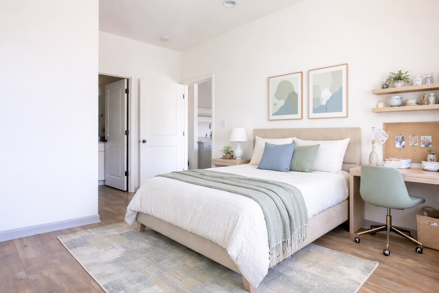2 the flats bedroom