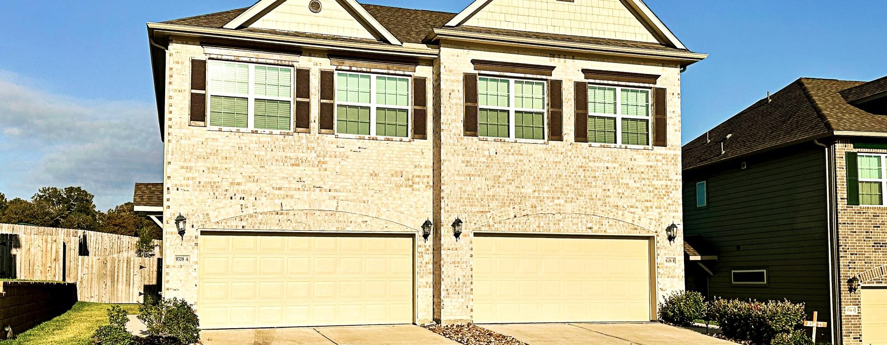 a house with a garage