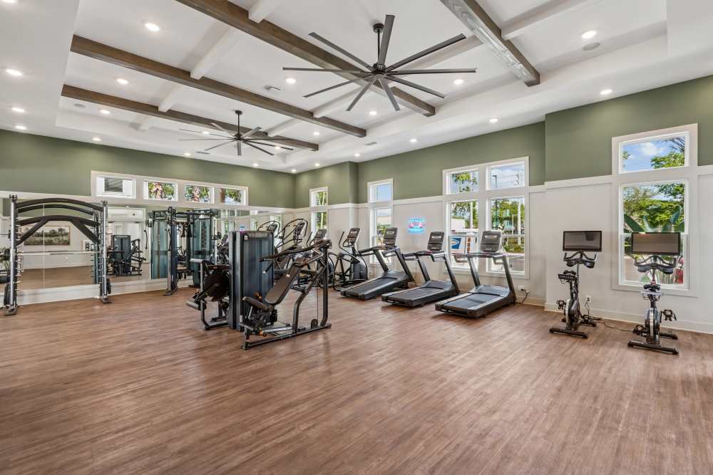 State-of-the-art fitness center at The Maggie Flats in Jacksonville, Florida