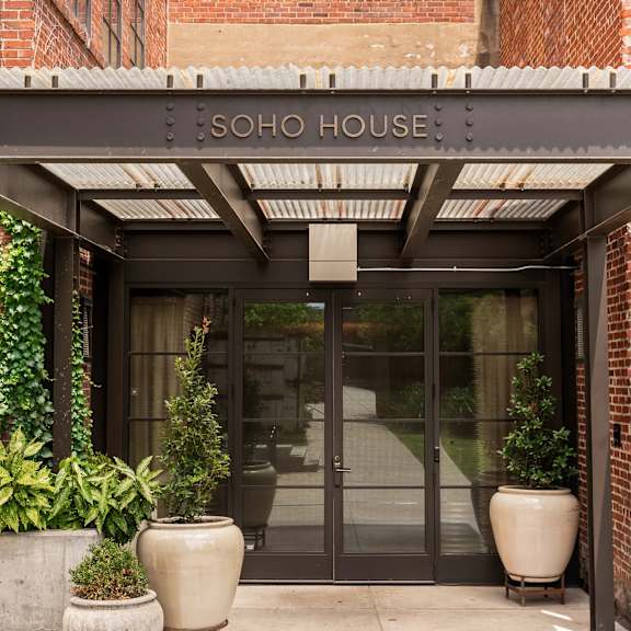 The entrance to a building called Soho House.
